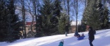 Zima v parku a bobov�n�